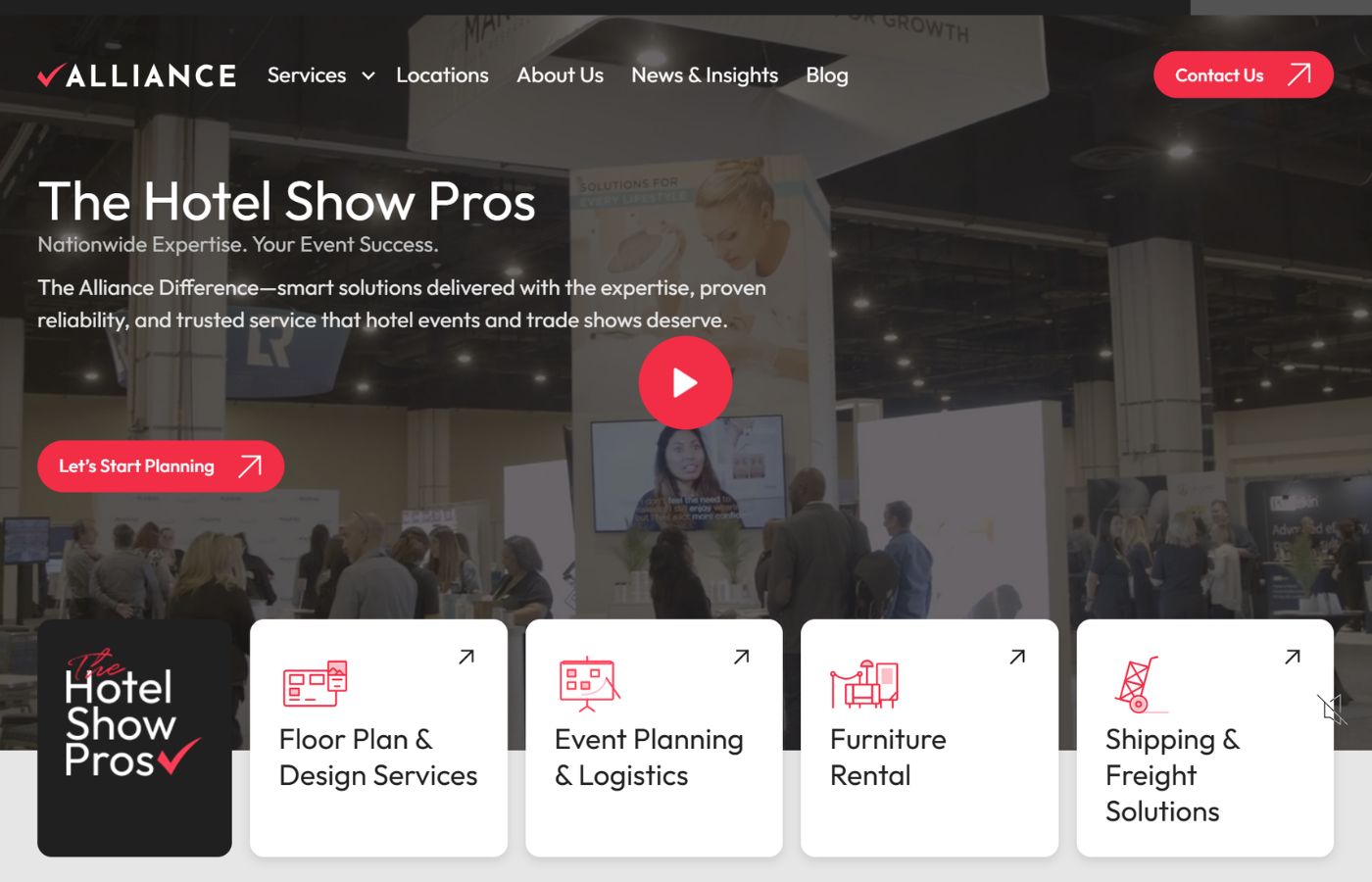 Alliance Exposition website screenshot